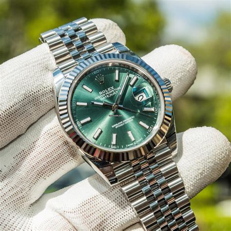 Rolex Datejust green price